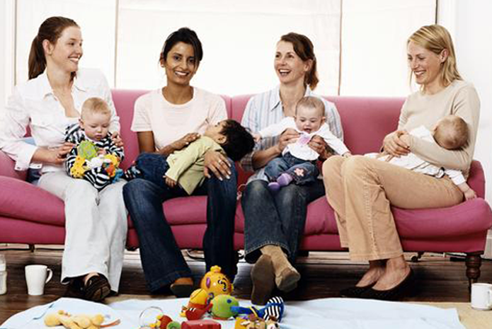 Do I need a consult? Breastfeeding mothers group learning to breastfeed