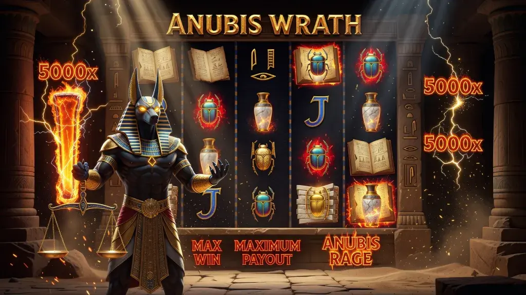 Anubis Wrath: Max Win and Maximum Payout from the Legendary Anubis Slot (Anubis Rage)
